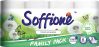 Бумага туалетная Soffione Natural Family 3-слойная в упаковке по 8шт.